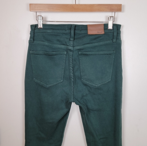 Madewell 9" Mid-Rise Skinny Jeans Green Size 26 - Picture 10 of 11